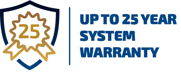 Up to 25 Year Systems Warranty