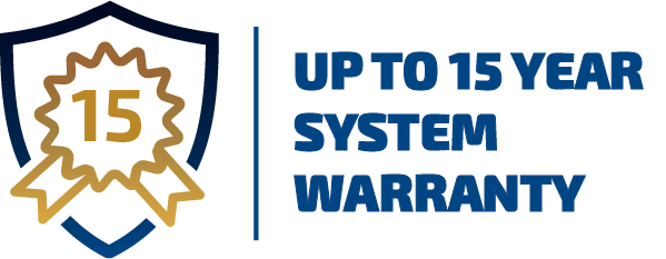 Up to 15 Year Systems Warranty