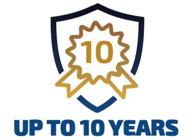 Up to 10 Years Warranty