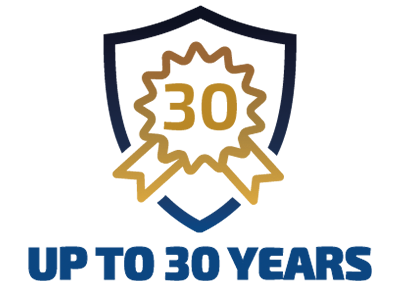Up to 30 Years Warranty